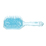 Щетка Dewal Beauty серия "Айсберг", продувная, с силиконовым штифтом, форма прямоугольная, бирюзовая