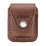 Чехол Zippo для зажигалки, кожа, с металлическим фиксатором на ремень, коричневый, 57х30x75 мм