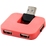 USB Hub "Gaia" на 4 порта, розовый