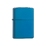 Зажигалка ZIPPO Classic с покрытием Sapphire™, латунь/сталь, синяя, глянцевая, 38x13x57 мм