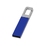 Флеш-карта USB 2.0 16 Gb с карабином "Hook", синий/серебристый