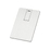 Флеш-карта USB 2.0 16 Gb в виде металлической карты "Card Metal", серебристый