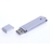 USB-флешка промо на 32 Гб прямоугольной классической формы, серебро