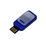 USB-флешка промо на 8 Гб прямоугольной формы, выдвижной механизм, синий