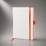 Блокнот "ColorNote White", твердая обложка A5, 80 листов, белый и оранжевый