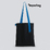 Шоппер Superbag black (чёрный с голубым)
