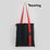 Шоппер Superbag black с ремувкой 4sb (чёрный с красным)