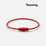 Тросик-кольцо Ring для обвеса, L=15см (красный)