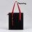 Набор Superbag Red accent: шоппер с обвесом (чёрный с красным)